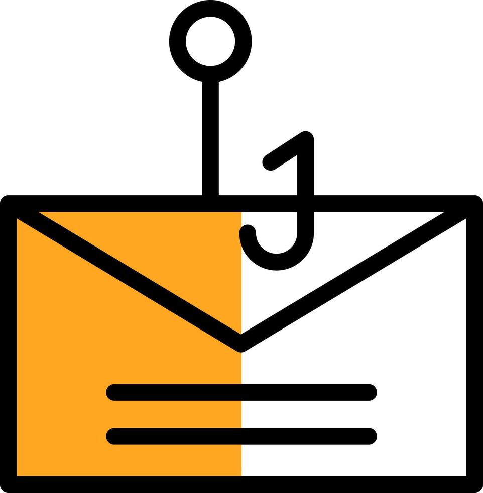 E-Mail-Phishing-Vektor-Icon-Design vektor