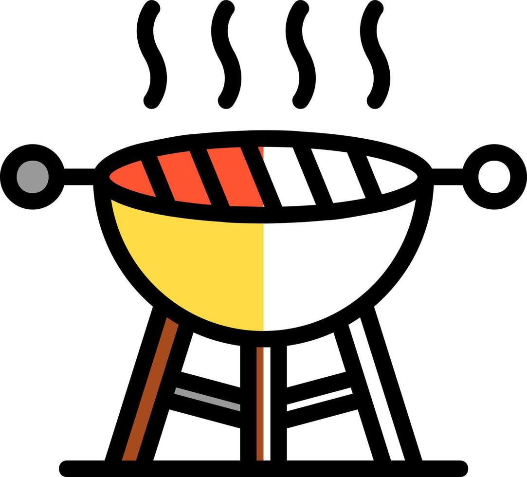 Grill-Vektor-Icon-Design vektor