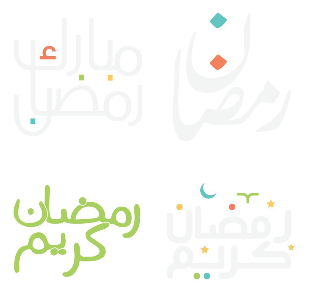 Ramadan kareem Vektor Illustration mit islamisch Arabisch Kalligraphie Design.