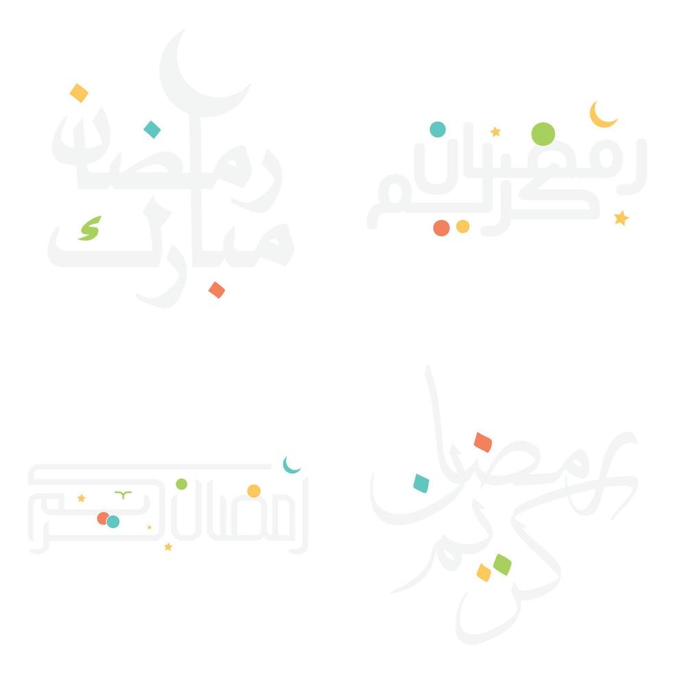 Ramadan kareem Vektor Design mit modern Arabisch Typografie.