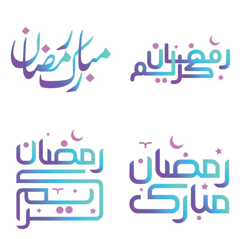 elegant lutning ramadan kareem vektor design med arabicum kalligrafi.