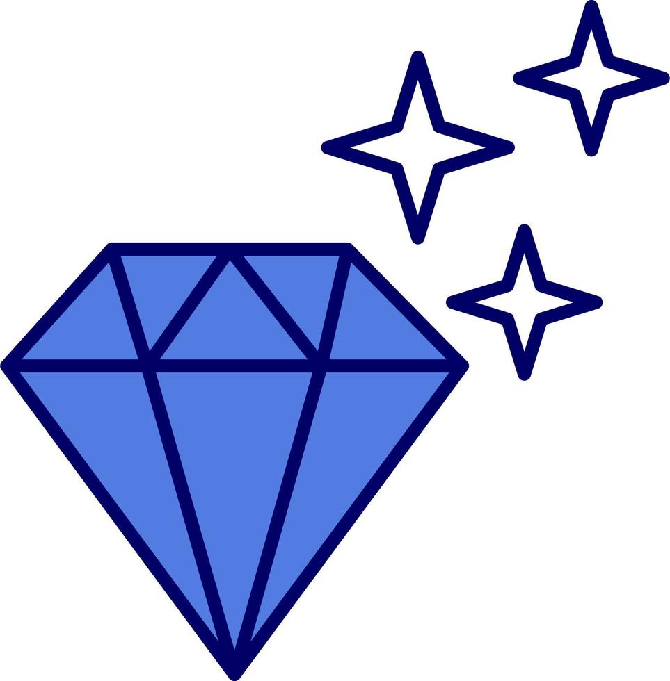 glänzend Diamant Vektor Symbol