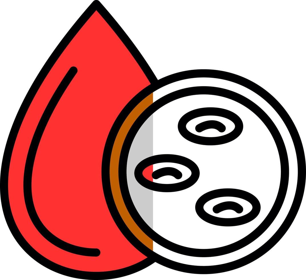 Blutkörperchen-Vektor-Icon-Design vektor