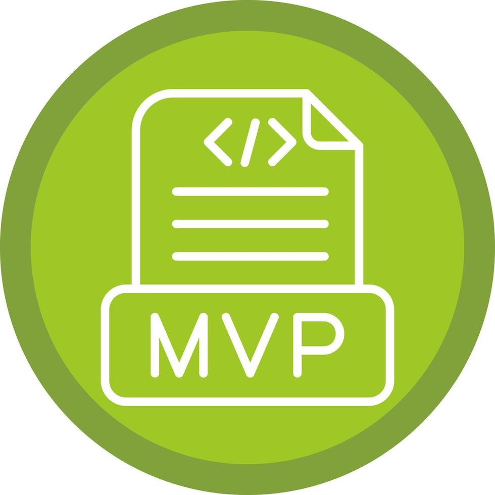 mvp-Vektor-Icon-Design vektor