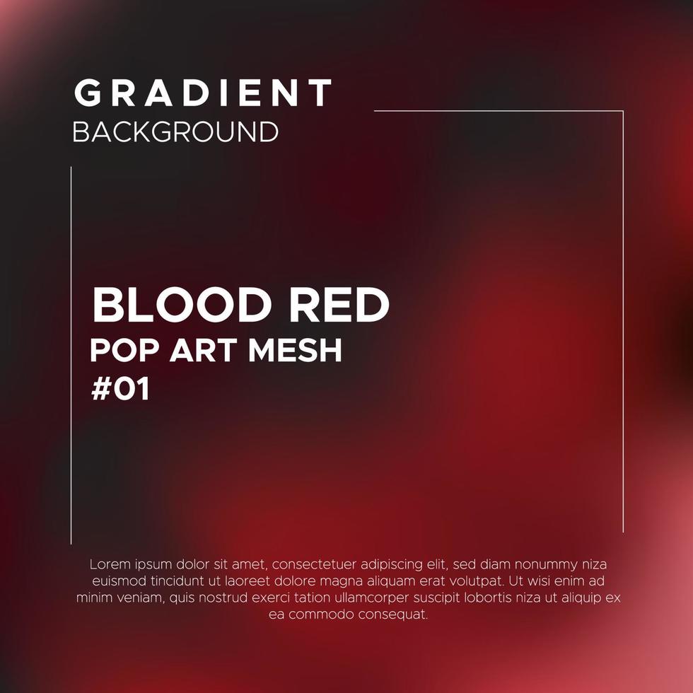 Blut rot Pop Kunst Gradient Gittergewebe Hintergrund vektor