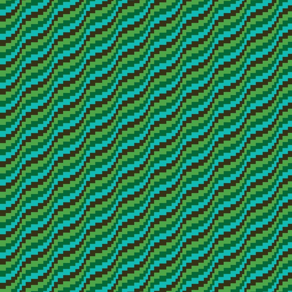 bargello wellig Stickerei Vektor Muster Blau Grün braun