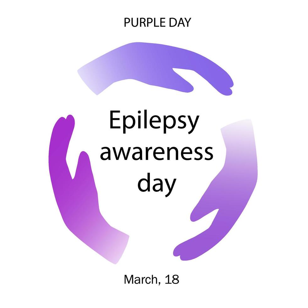 internationell epilepsi dag vektor. ikon vektor isolerat på en vit bakgrund. de andra måndag av februari varje år.
