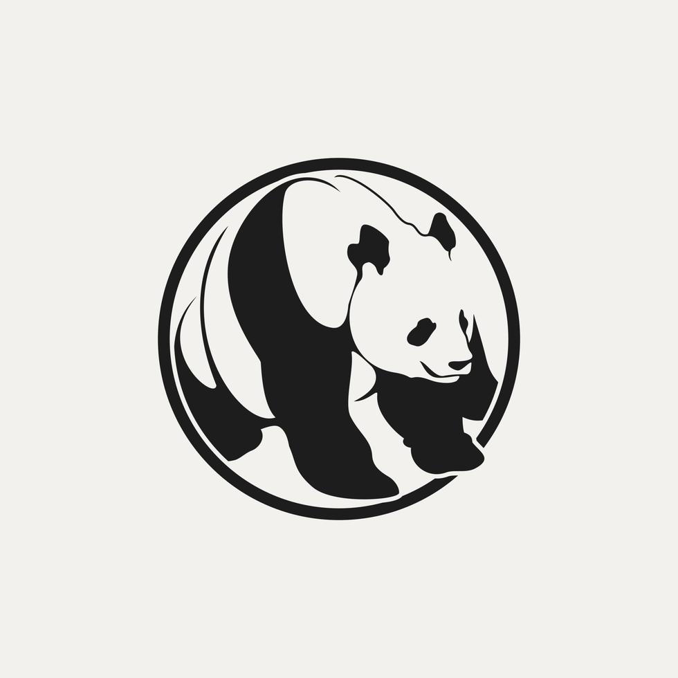 Panda Symbol Vektor Design