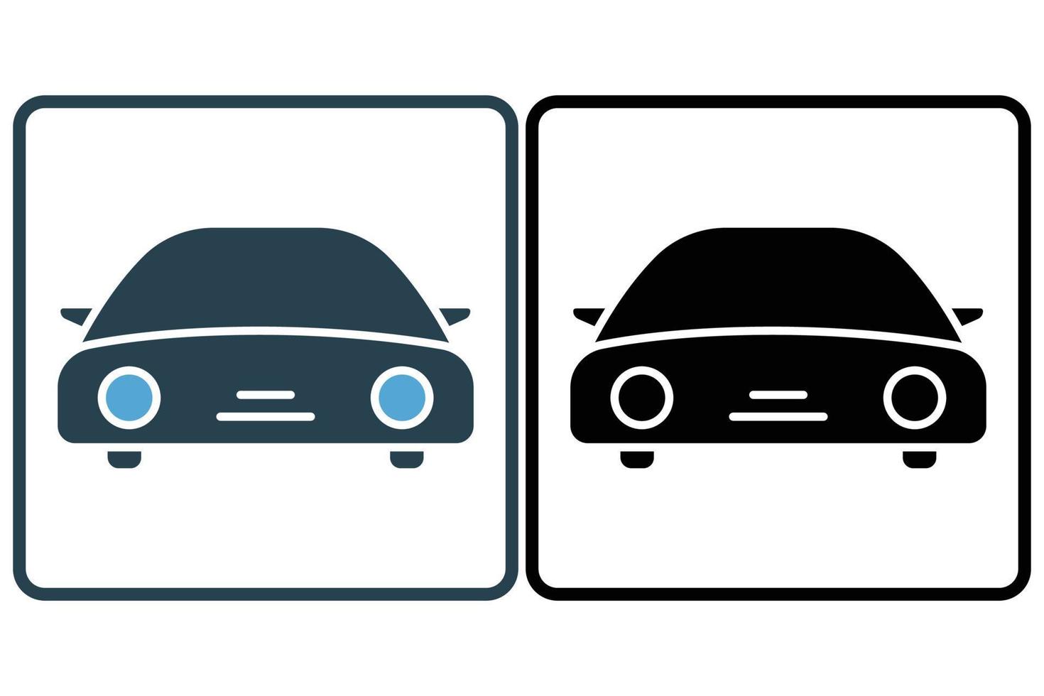 Auto Symbol Illustration. Symbol verbunden zu Transport, Service, Reparatur. solide Symbol Stil. einfach Vektor Design editierbar