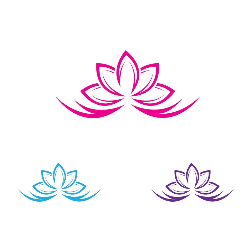 logotyp av lotus vektor