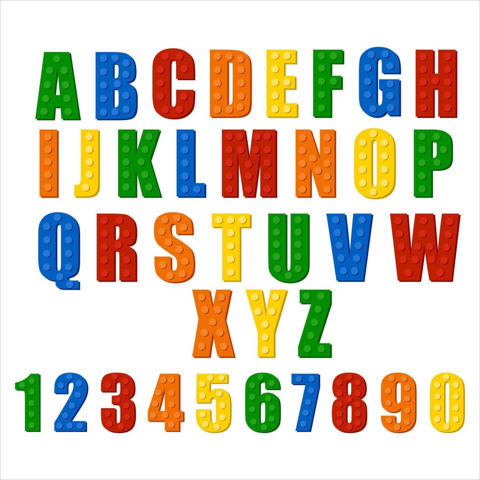 pussel alfabet brev design vektor