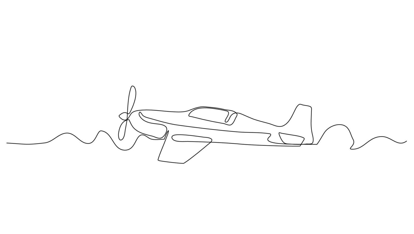 kontinuerlig linje konst eller ett linje flygplan teckning för vektor illustration, företag transport. transport i de luft. grafisk design modern kontinuerlig linje teckning