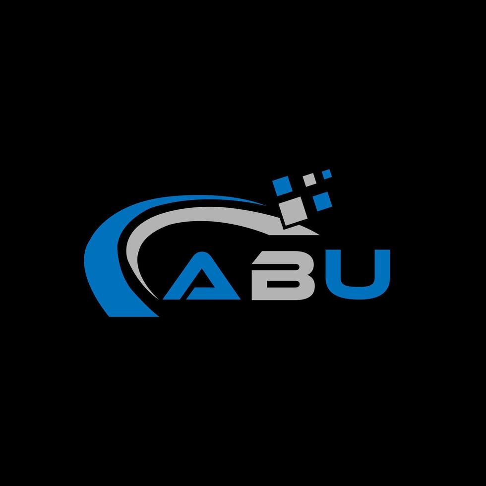 abu brev logotyp kreativ design. abu unik design. vektor