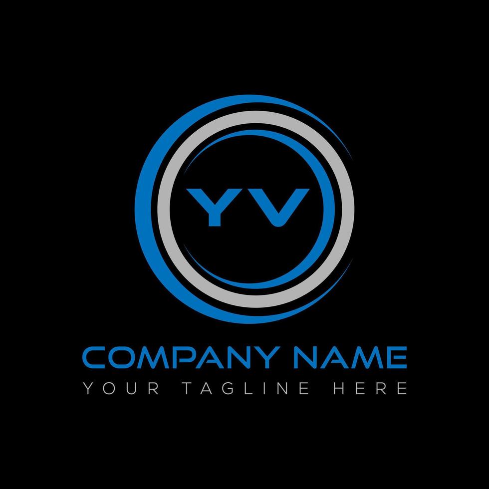 yv Brief Logo kreativ Design. yv einzigartig Design. vektor