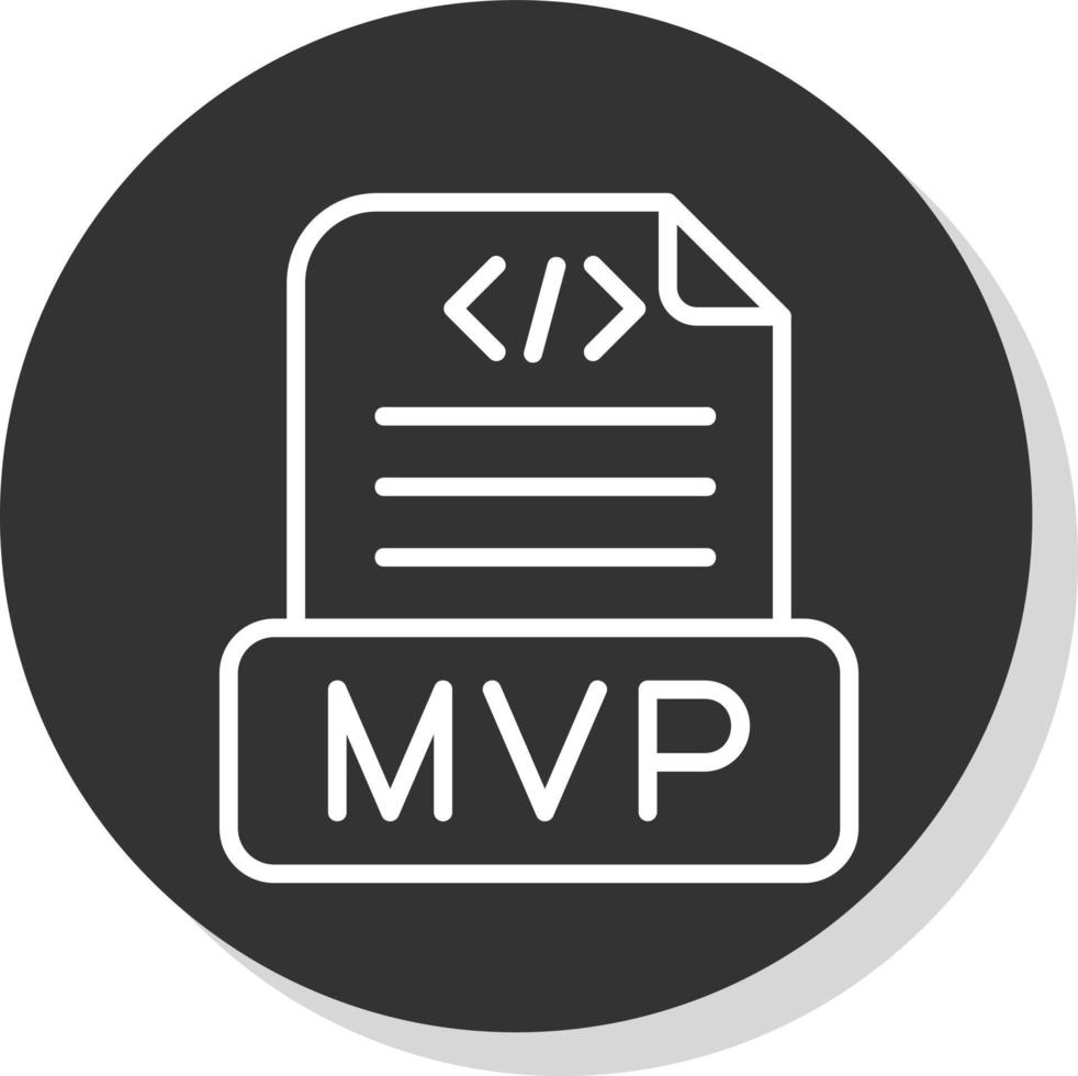 mvp-Vektor-Icon-Design vektor