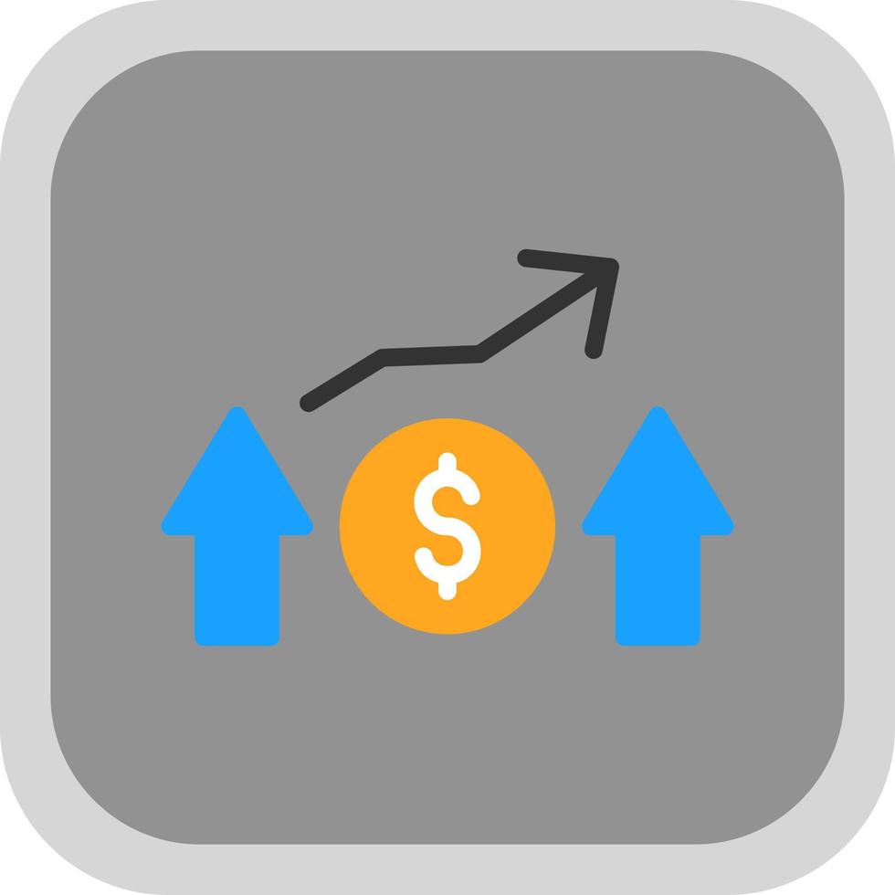 Vektor-Icon-Design für finanzielle Gewinne vektor
