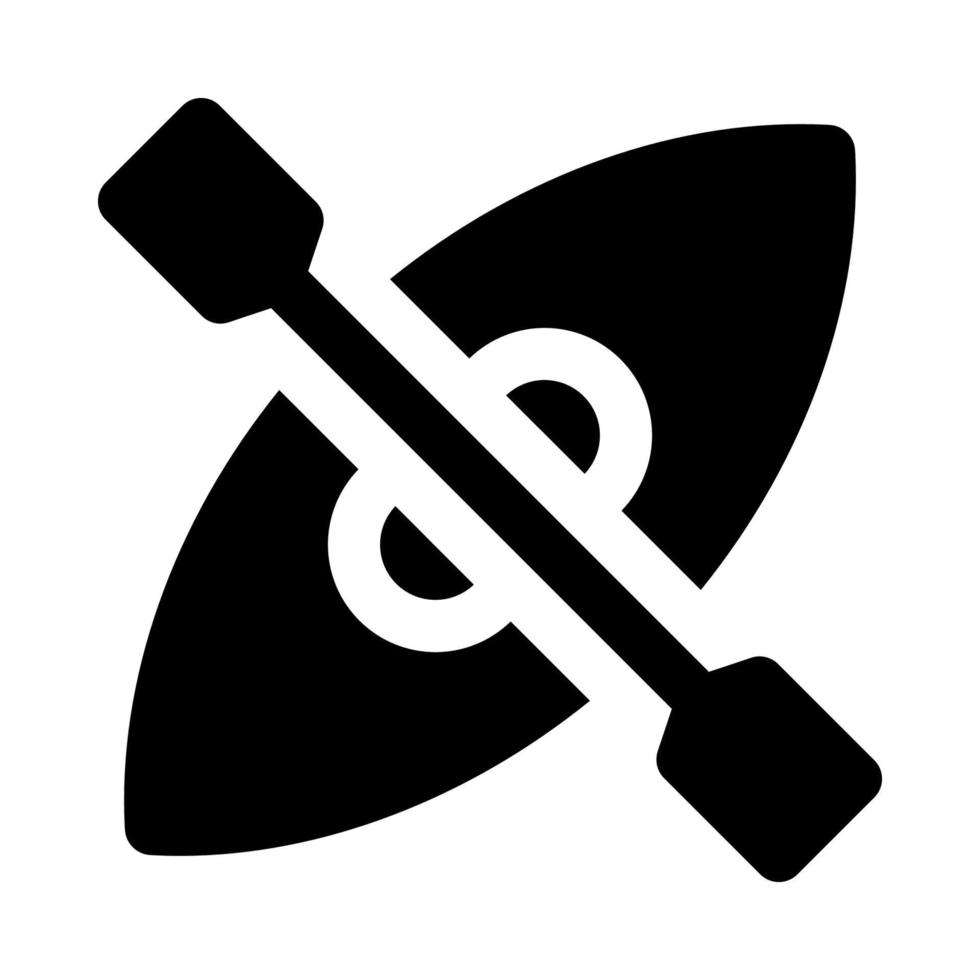 Kajak Symbol zum Ihre Webseite, Handy, Mobiltelefon, Präsentation, und Logo Design. vektor