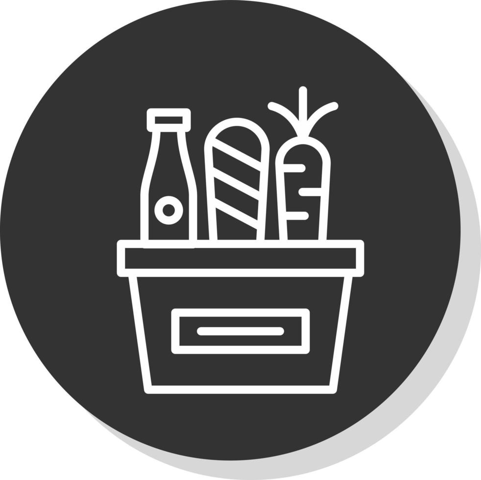 Lebensmittelgeschäft-Vektor-Icon-Design vektor