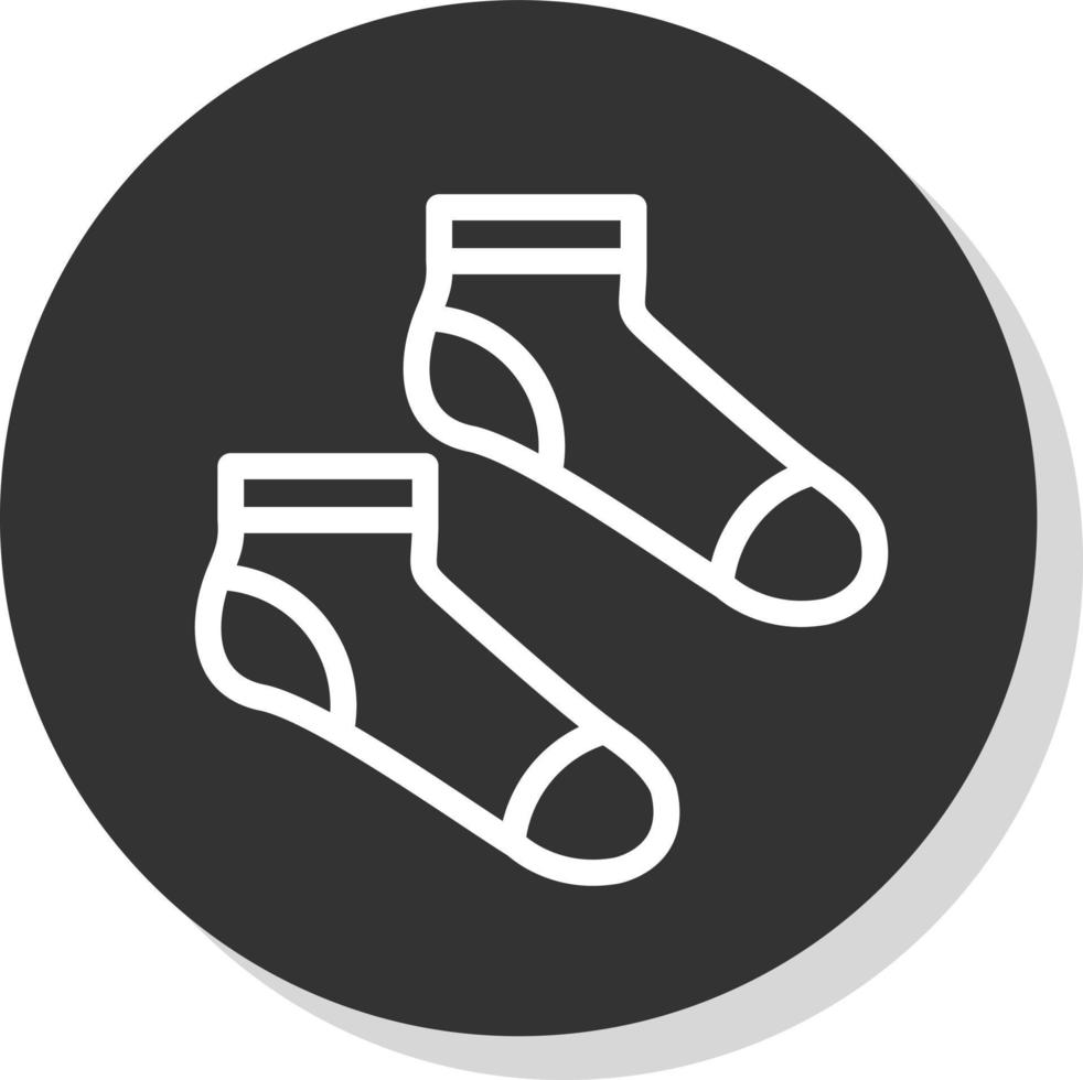 Socken-Vektor-Icon-Design vektor