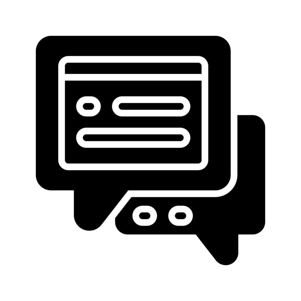 Chat-Symbol für Ihre Website, Ihr Handy, Ihre Präsentation und Ihr Logo-Design. vektor