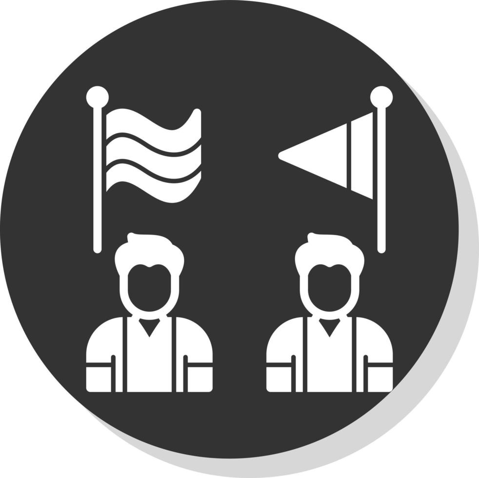 Vektor-Icon-Design der politischen Partei vektor