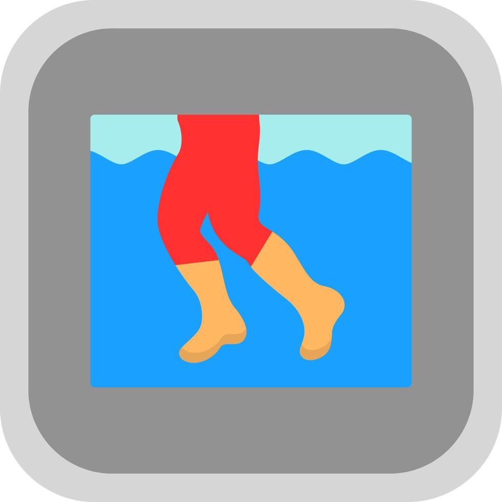 Aqua-Jogging-Vektor-Icon-Design vektor