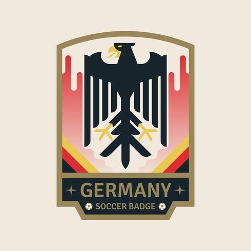 Deutschland WM Fußball-Abzeichen vektor