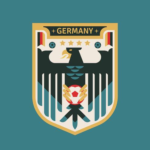 Deutschland WM Fußball-Abzeichen vektor