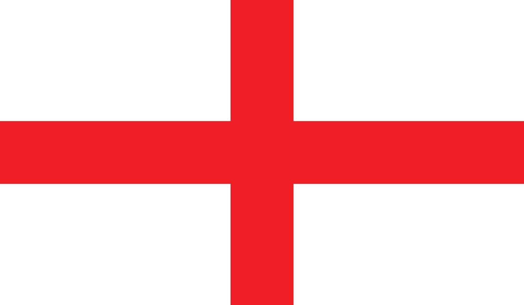 Vektor Flagge England Standard Muster