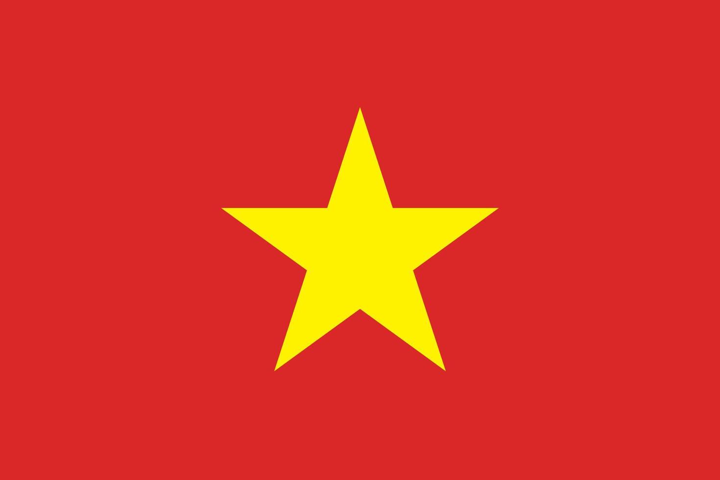 Vektor Flagge von Vietnam Standard Format