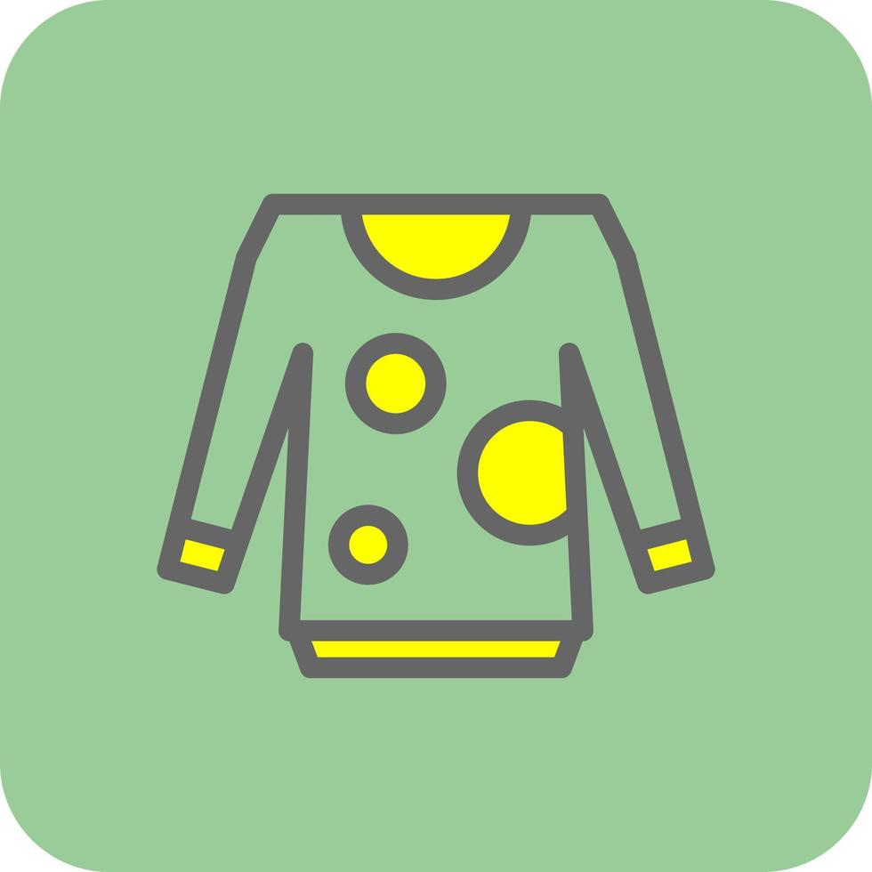 Pullover-Vektor-Icon-Design vektor