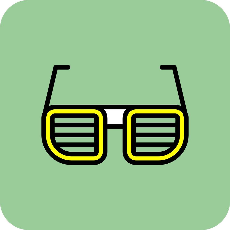lustiges Brillen-Vektor-Icon-Design vektor