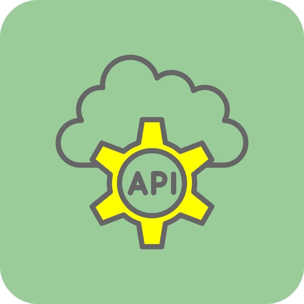 API-Vektor-Icon-Design vektor