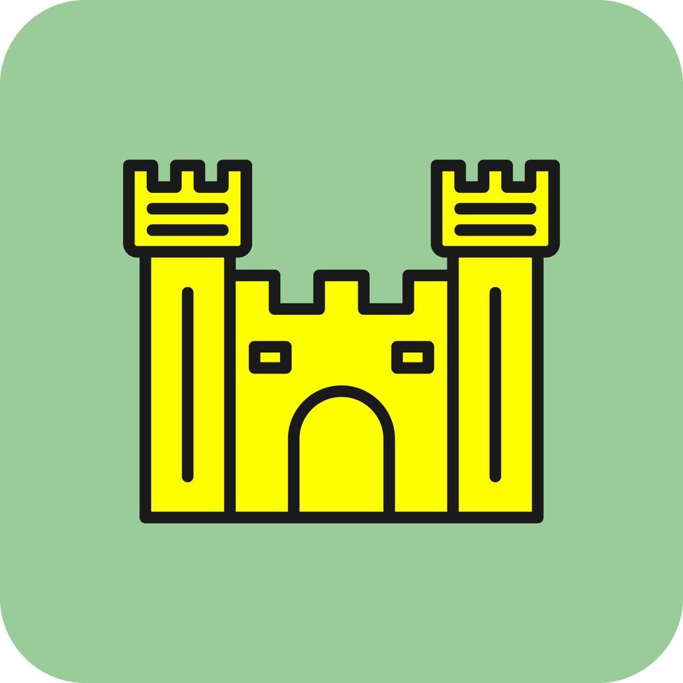 Burgtor-Vektor-Icon-Design vektor