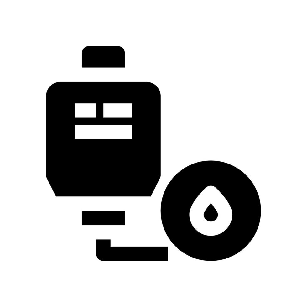 Blut Tasche Symbol zum Ihre Webseite, Handy, Mobiltelefon, Präsentation, und Logo Design. vektor