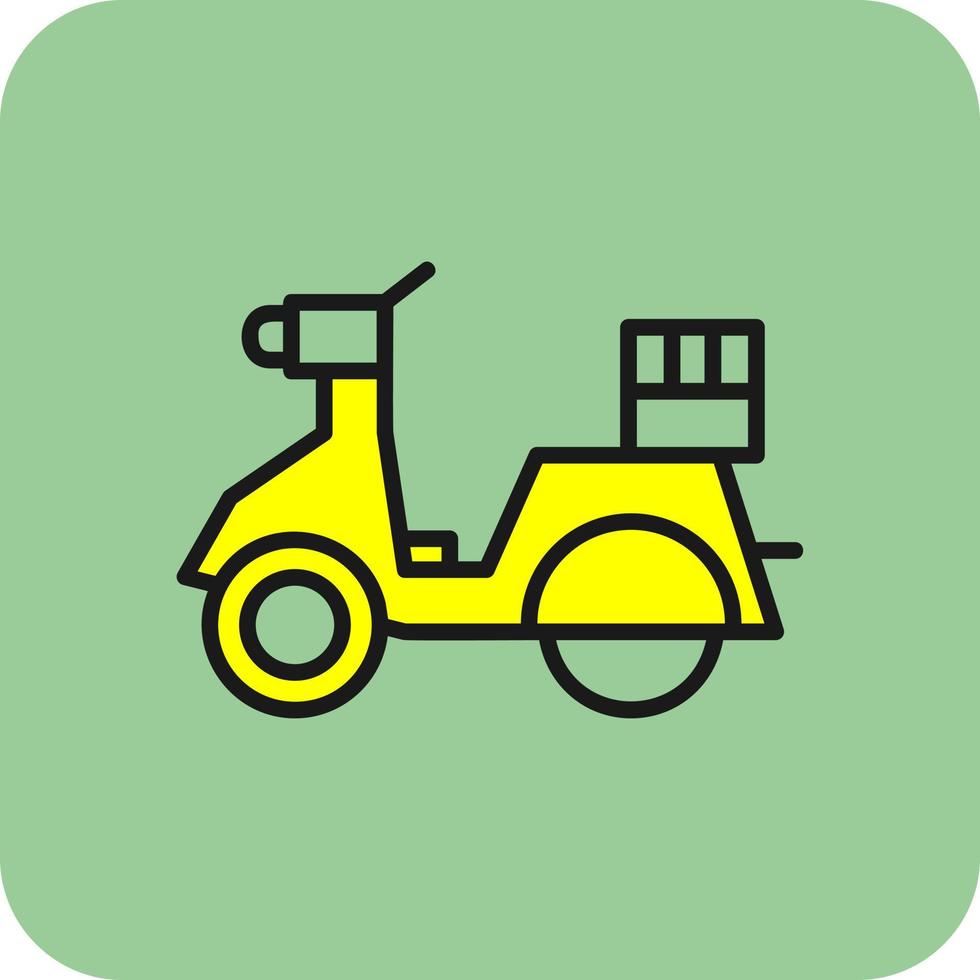 Lieferung Scooter-Vektor-Icon-Design vektor