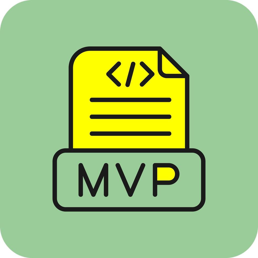 mvp-Vektor-Icon-Design vektor