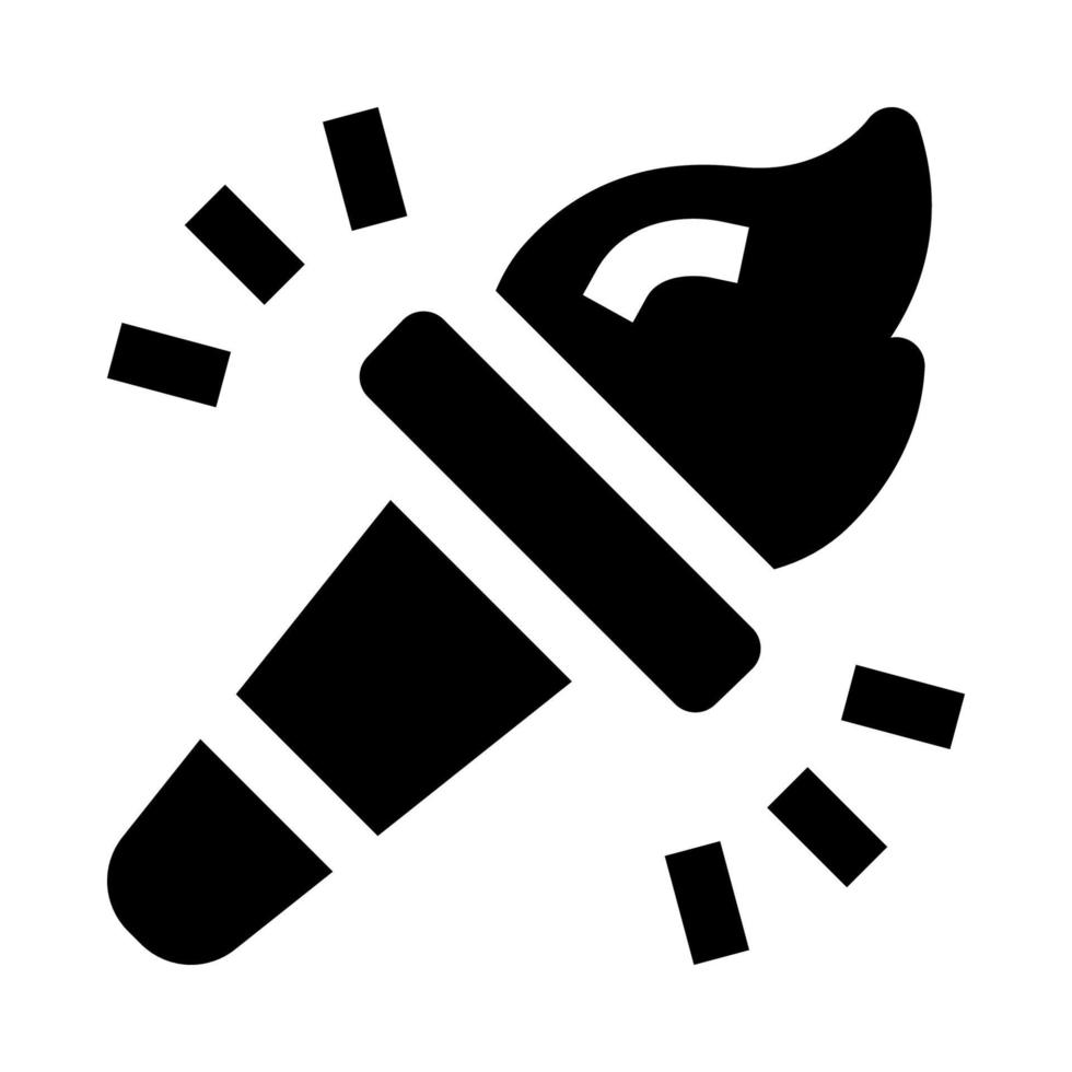 Fackelsymbol für Ihre Website, Ihr Handy, Ihre Präsentation und Ihr Logo-Design. vektor