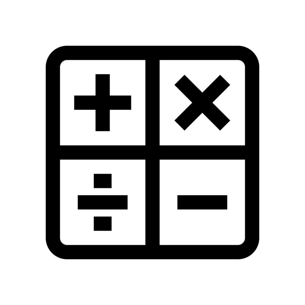matematik ikon för din hemsida, mobil, presentation, och logotyp design. vektor