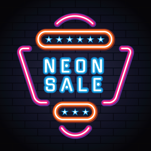 Retro Neon Verkauf vektor