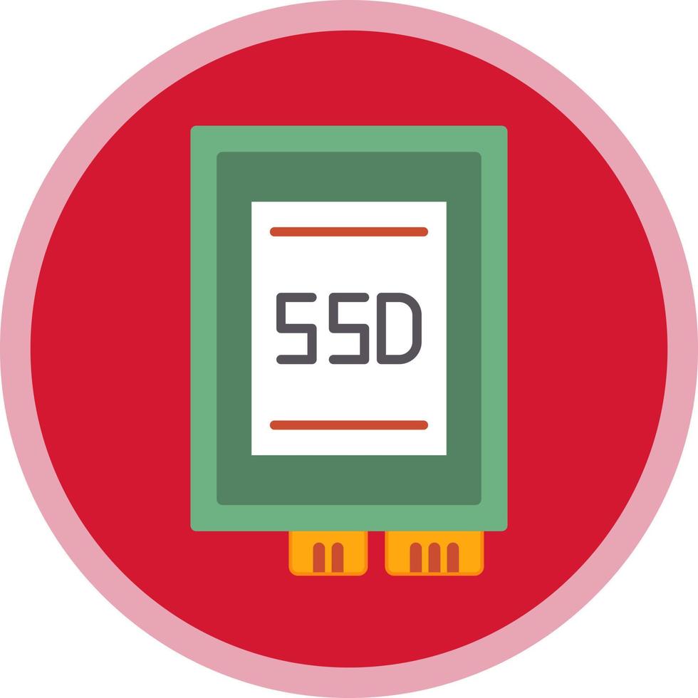 ssd-Karten-Vektor-Icon-Design vektor