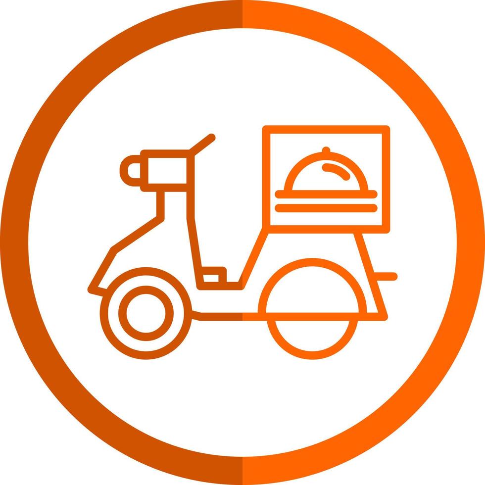Vektor-Icon-Design für die Lieferung von Lebensmitteln vektor