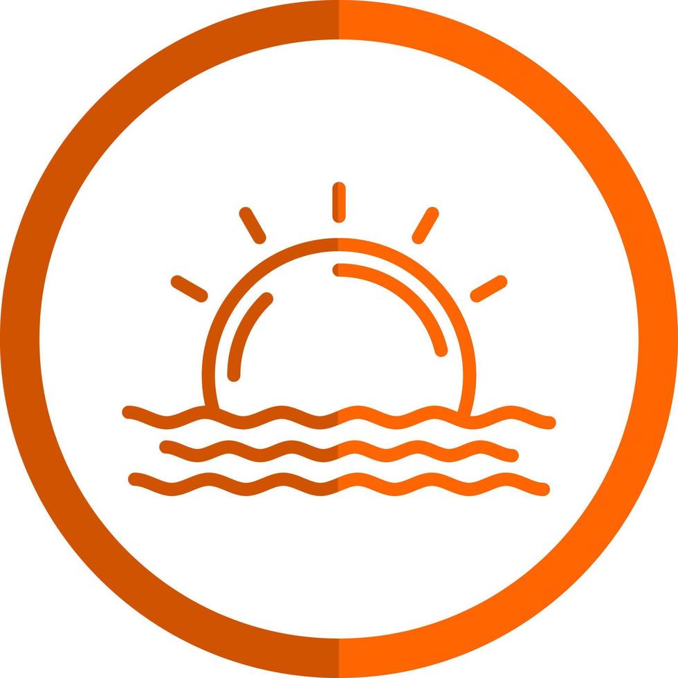 Sonnenaufgang-Vektor-Icon-Design vektor