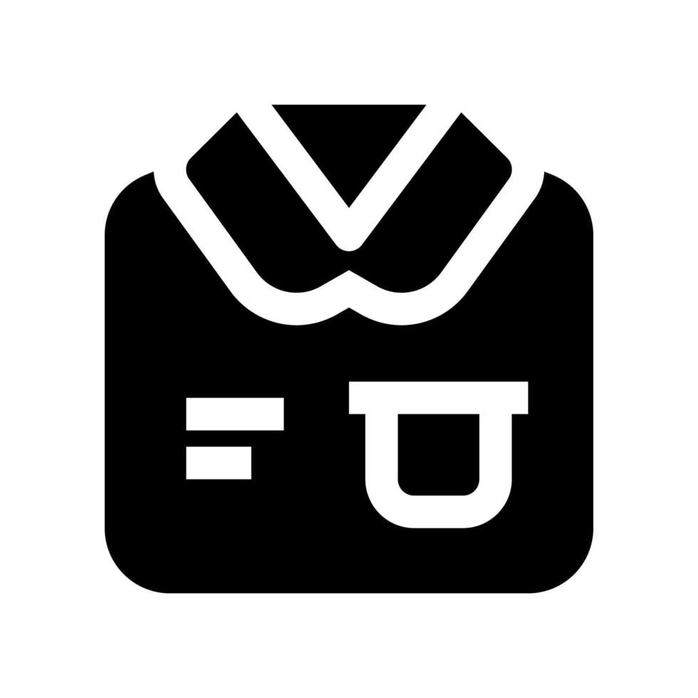 Shirt-Symbol für Ihre Website, Ihr Handy, Ihre Präsentation und Ihr Logo-Design. vektor