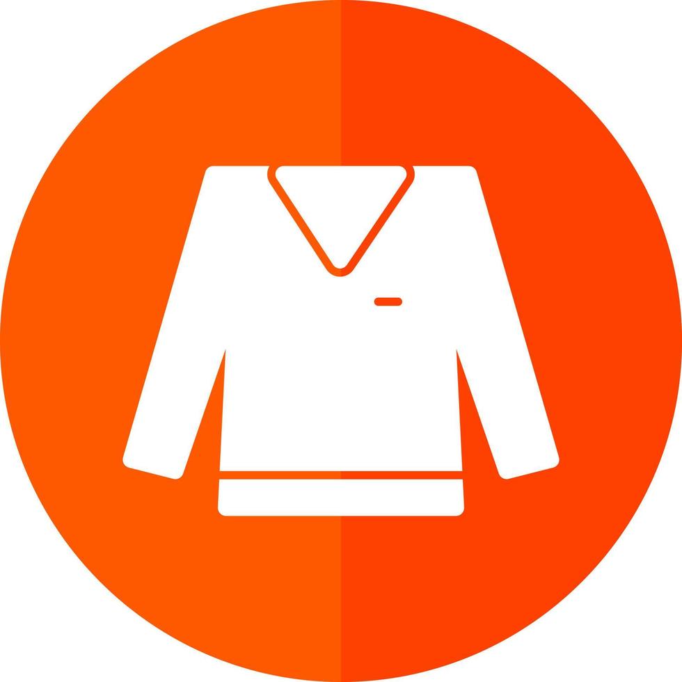 Langarm-Shirt-Vektor-Icon-Design vektor