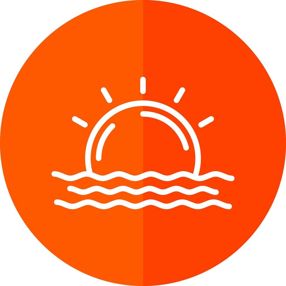 Sonnenaufgang-Vektor-Icon-Design vektor