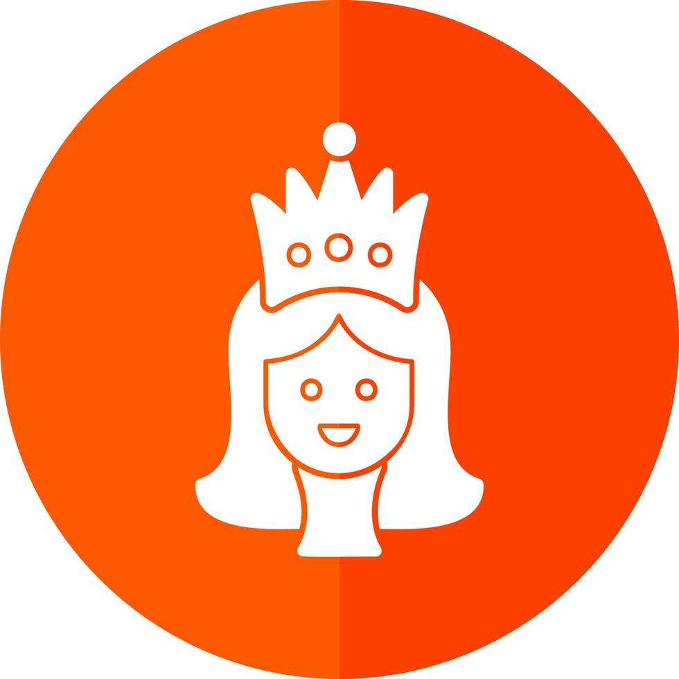 Prinzessin-Vektor-Icon-Design vektor