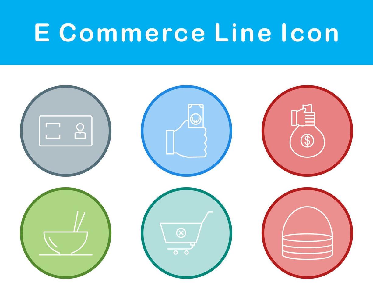 E-Commerce-Vektor-Icon-Set vektor