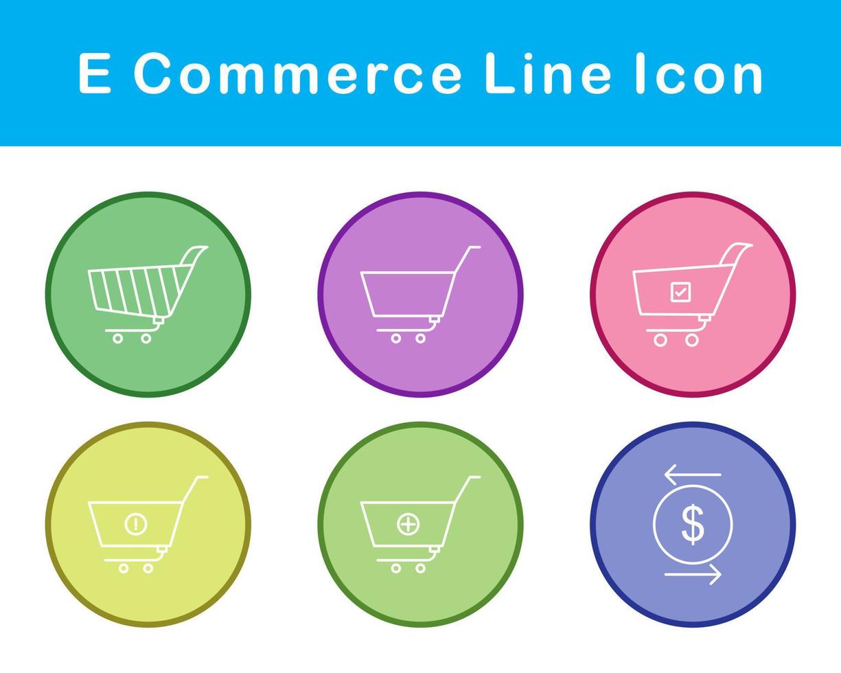 E-Commerce-Vektor-Icon-Set vektor