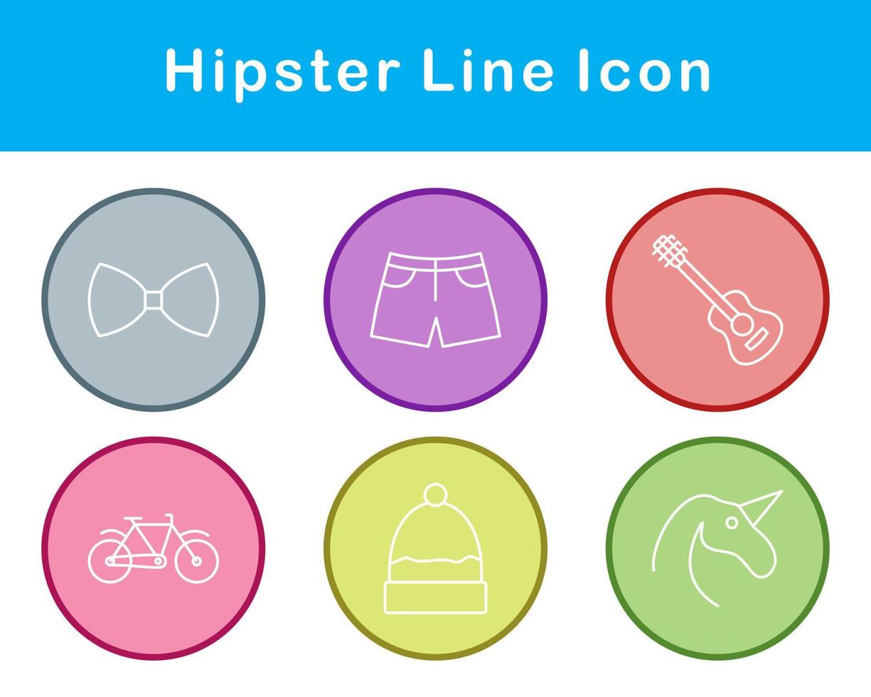 Hipster Vektor Symbol einstellen